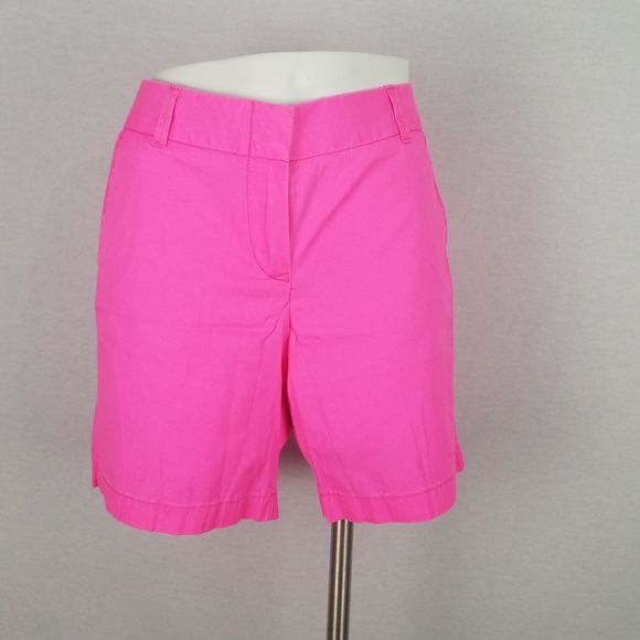J. CREW Factory neon pink chino shorts - Picture 4 of 8